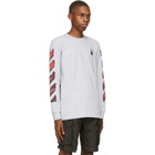 Off-White Grey Marker Long Sleeve T-Shirt