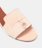 Loro Piana Summer Charms suede sandals