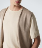 Stòffa Knitted wool and silk vest