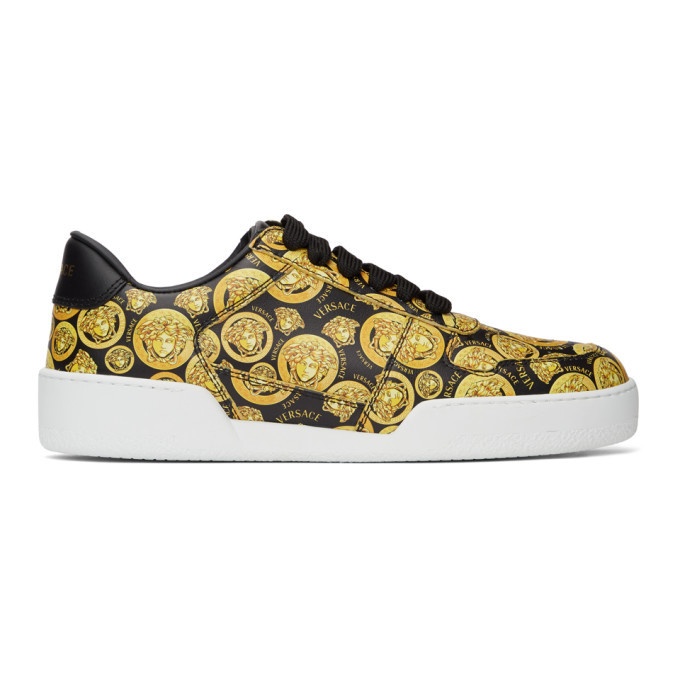 Photo: Versace Black and Yellow Medusa Amplified Ilus Sneakers