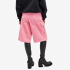 Acne Studios Women's Face Shorts in Tango Pink