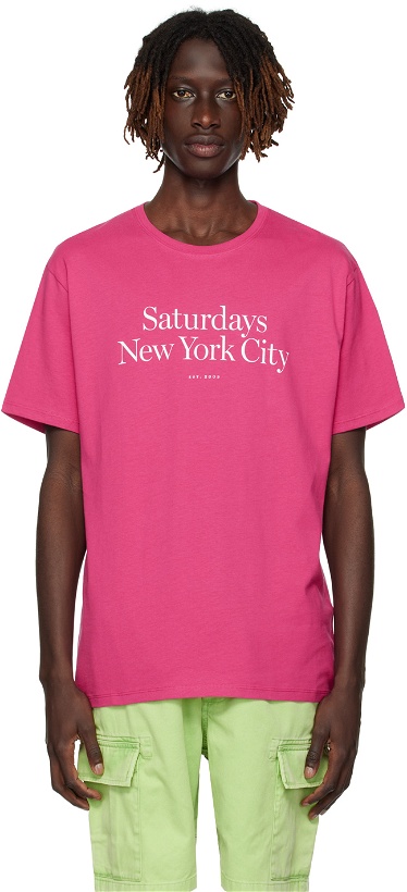 Photo: Saturdays NYC Pink Miller T-Shirt