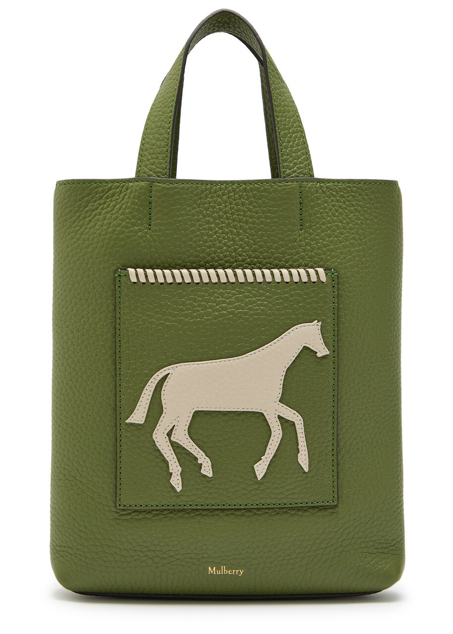 Mulberry Chalk Horse Small Leather Tote - Green - One Size