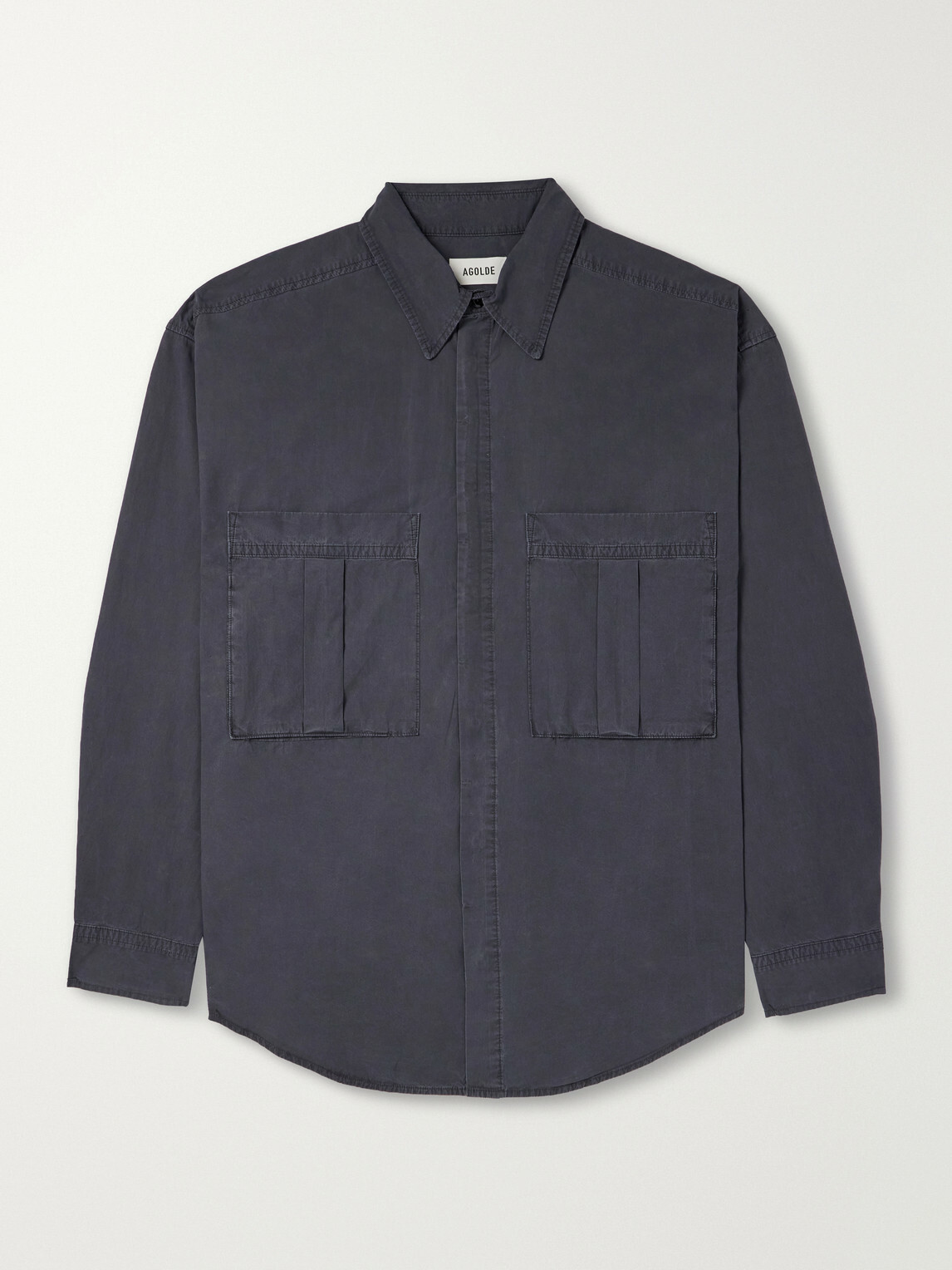AGOLDE - Clark Organic Cotton Shirt - Gray