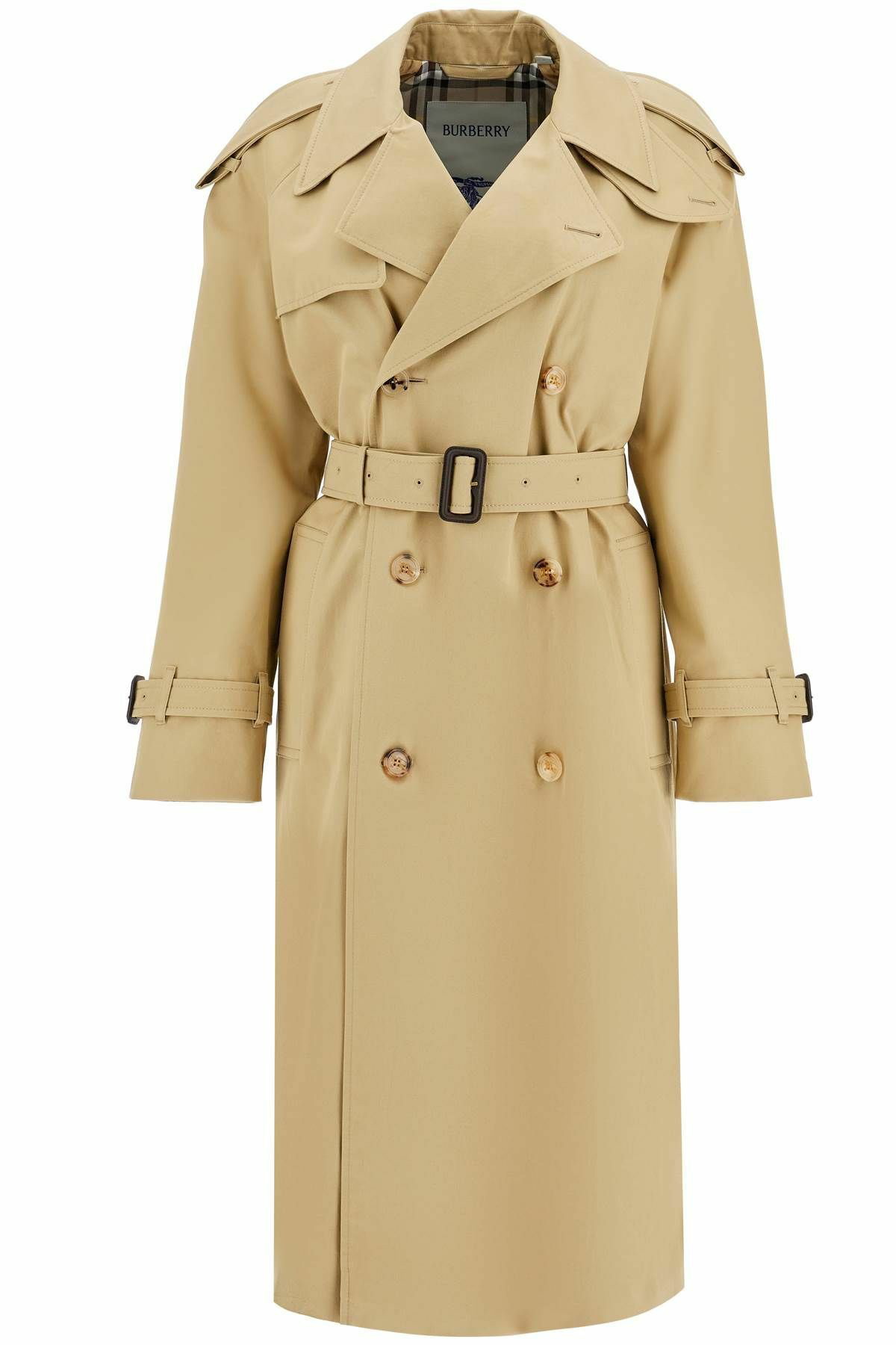 BURBERRY double-breasted trench coat with Beige Burberry