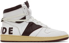 Rhude White & Brown Rhecess Hi Sneakers