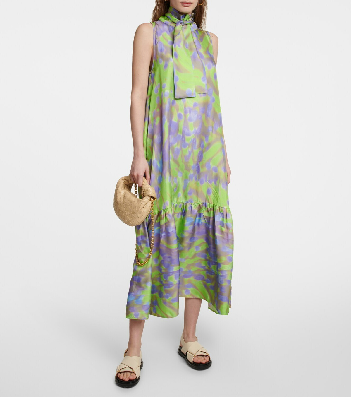 Asceno - Oslo silk twill maxi dress ASCENO Asceno - Oslo silk twill maxi dress ASCENO
