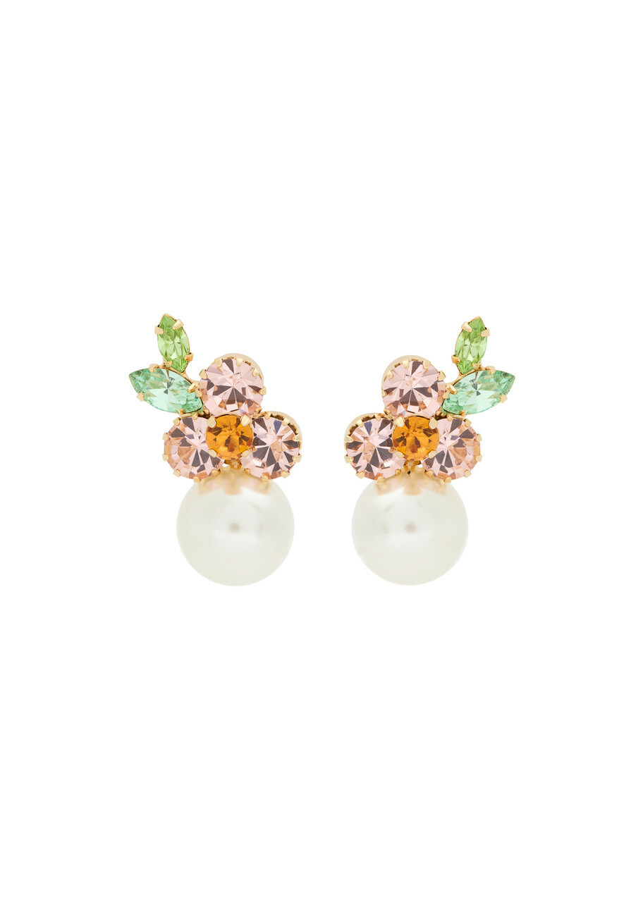 Jennifer Behr Vivi 18kt Gold-plated Drop Earrings - Rose - One Size