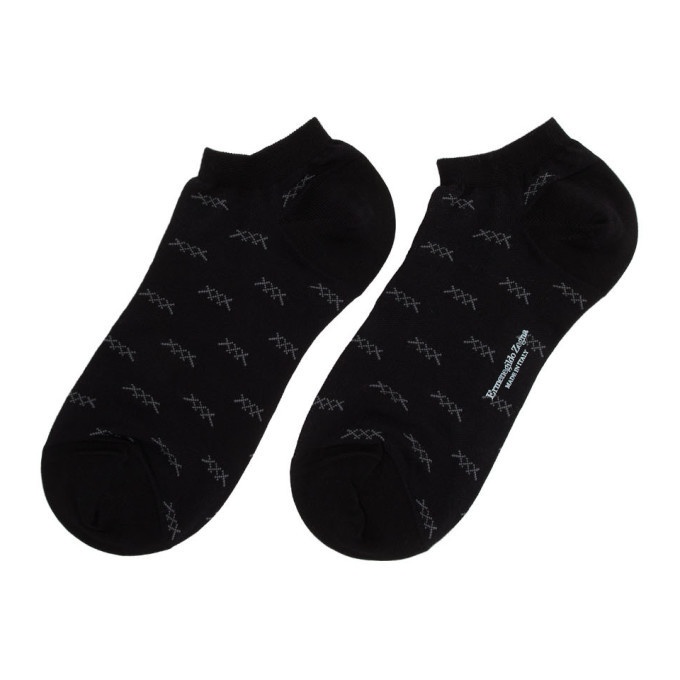 Ermenegildo Zegna Black Iconic Triple X Socks Ermenegildo Zegna