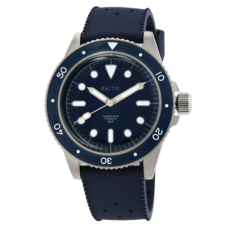 Photo: Baltic Aquascaphe Automatic Blue Dial Mens Watch AQUASCAPHETITANIUMBLUE