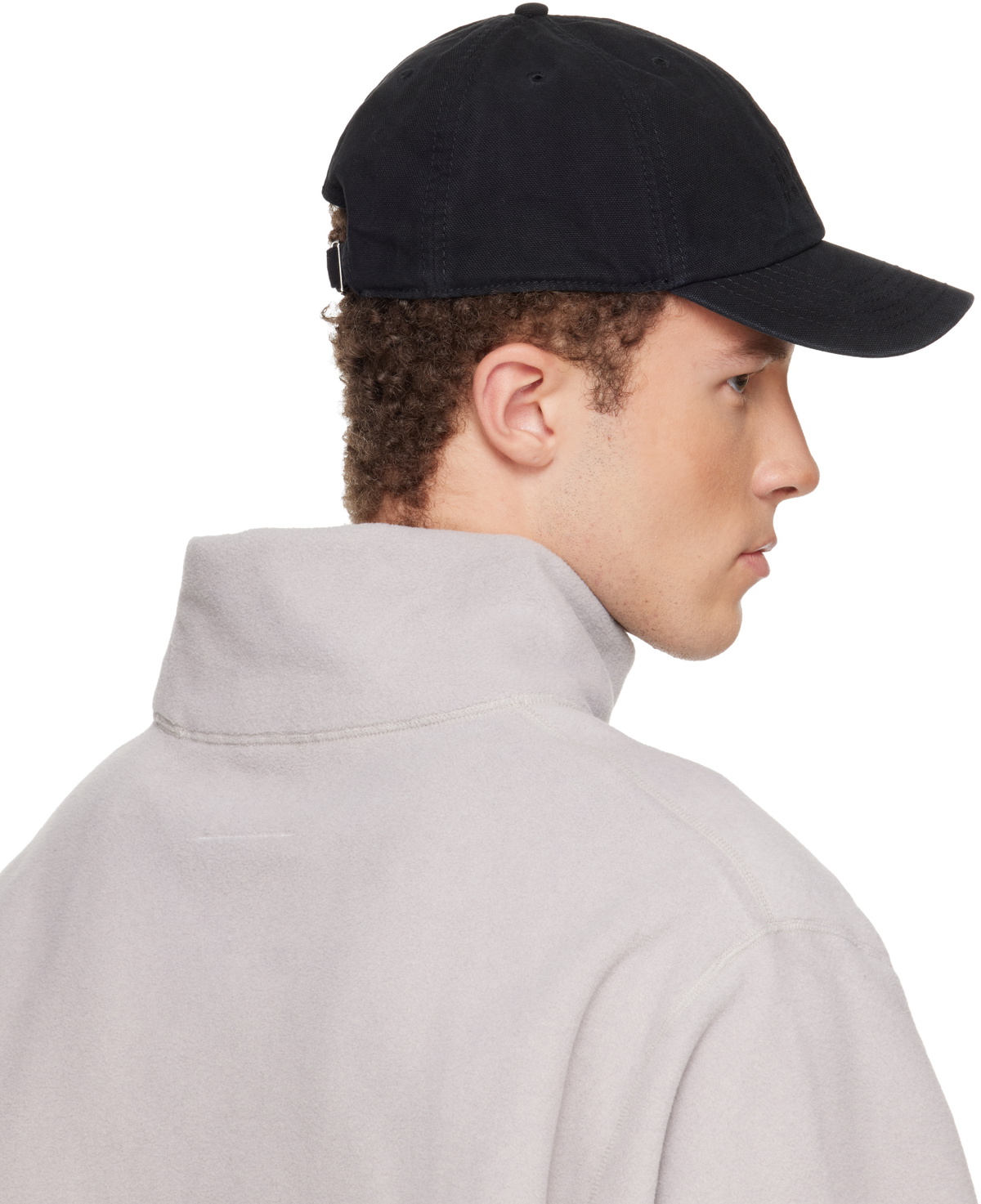 MM6 Maison Margiela Black Embroidered Logo Cap