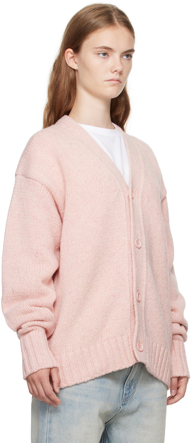 We11done Pink Chunky Cardigan