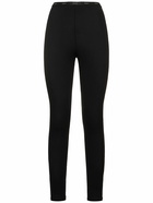 YOHJI YAMAMOTO - Jersey Leggings W/ Logo Band