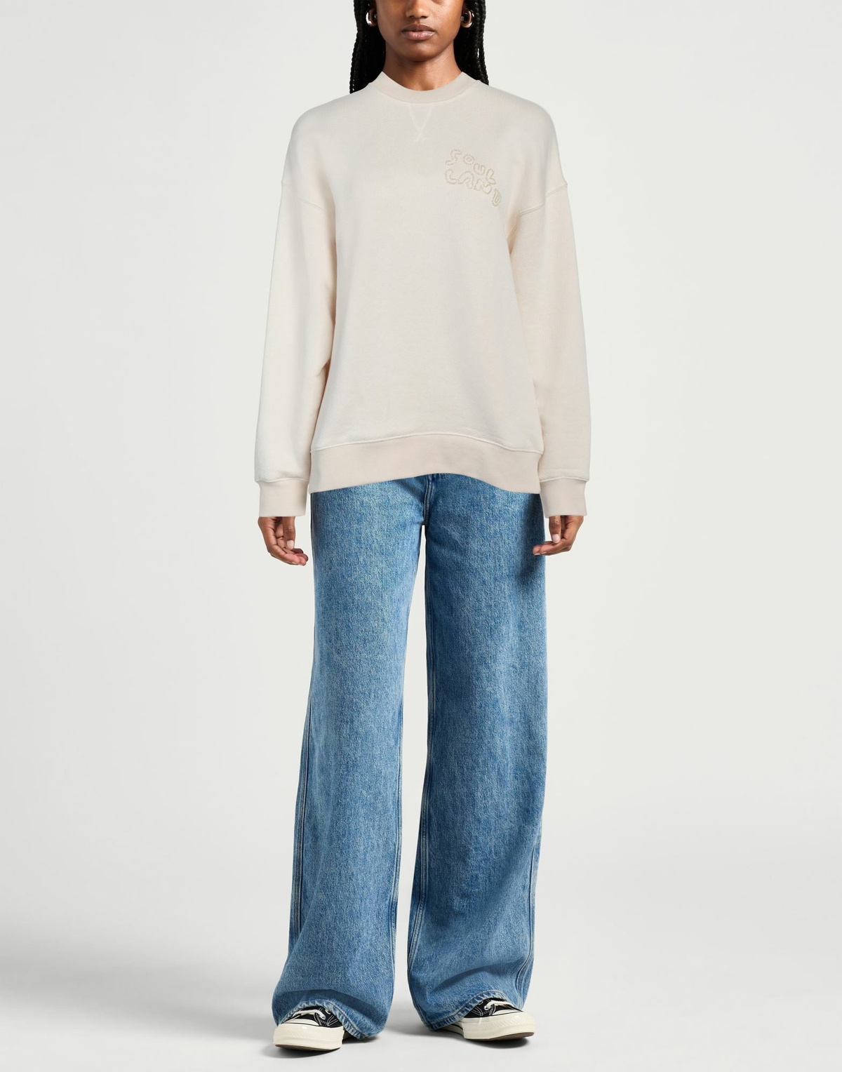 Soulland Womens Sweatshirt Cream