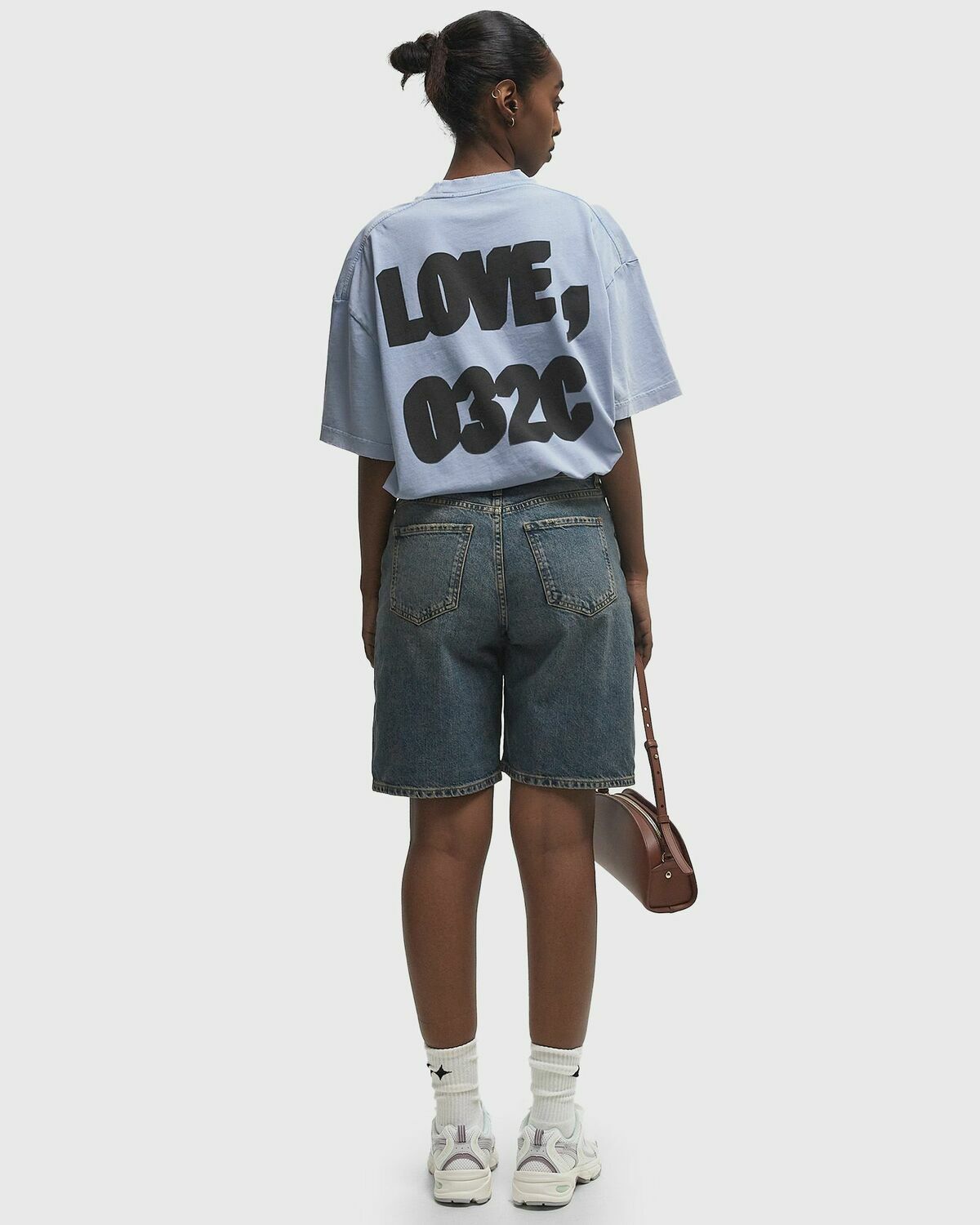 032c LOVES TEE Blue Womens Shortsleefe