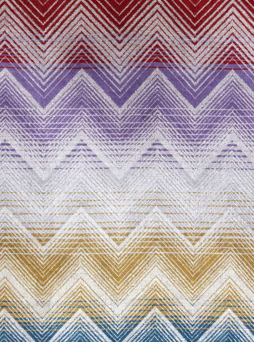 Missoni marea Multicolor Bathrobe With Hood And All-over Zigzag Motif In Cotton Home