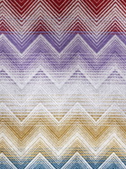 Missoni marea Multicolor Bathrobe With Hood And All-over Zigzag Motif In Cotton Home