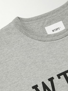 WTAPS - Logo-Print Cotton-Blend Jersey T-Shirt - Gray