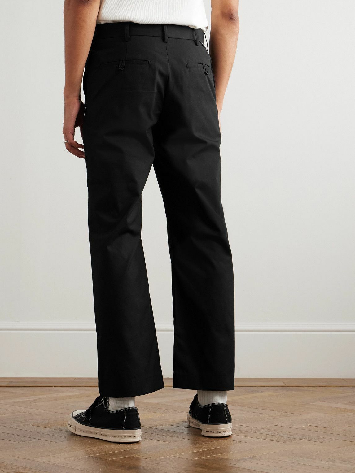 WTAPS - Straight-Leg Cropped Canvas Trousers - Black