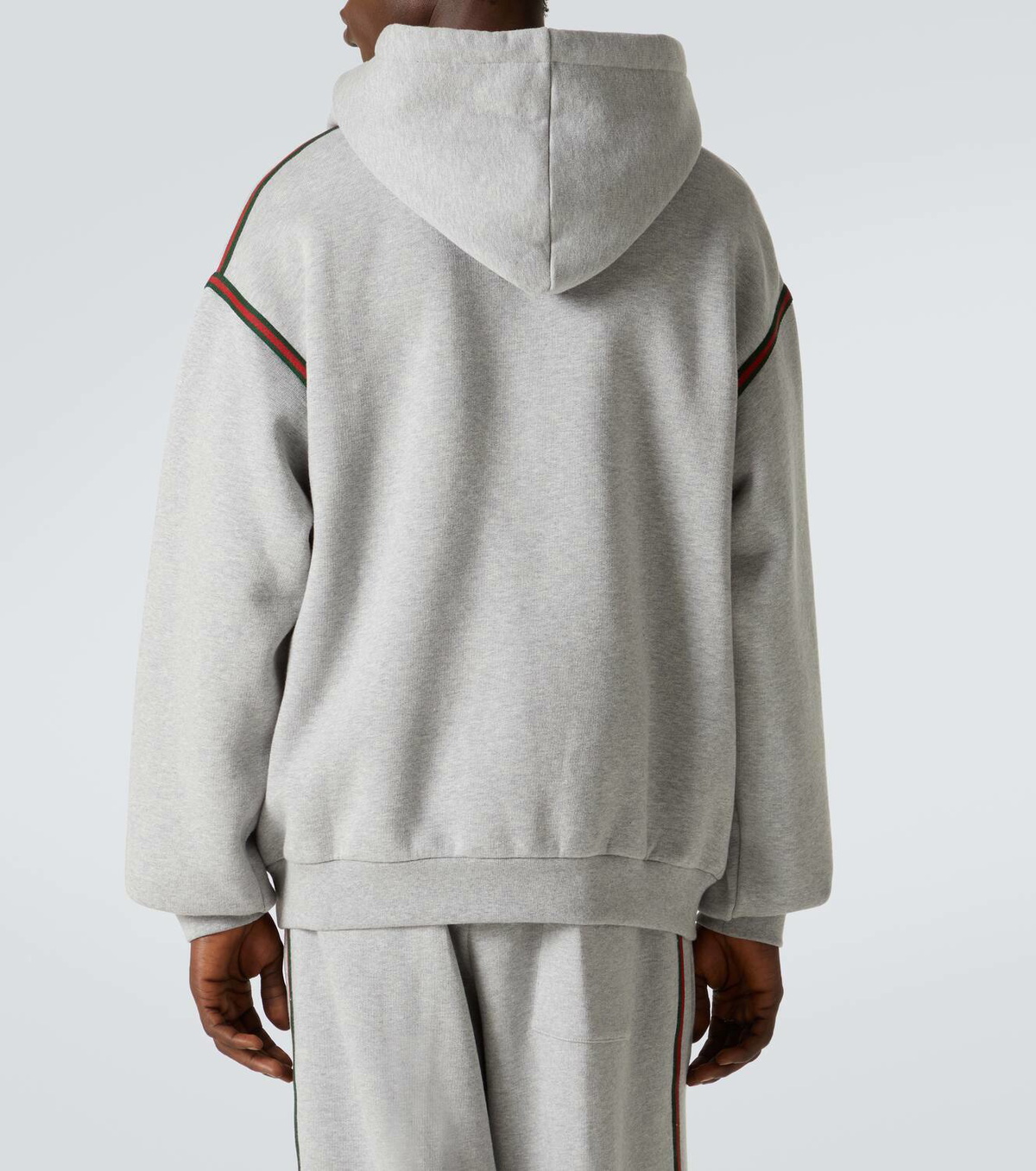 Gucci Web cotton jersey hoodie Gucci