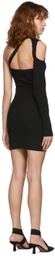 ANDREADĀMO Black Knit Single Shoulder Dress