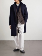 UMIT BENAN - Richard Virgin Wool and Cashmere-Blend Coat - Blue