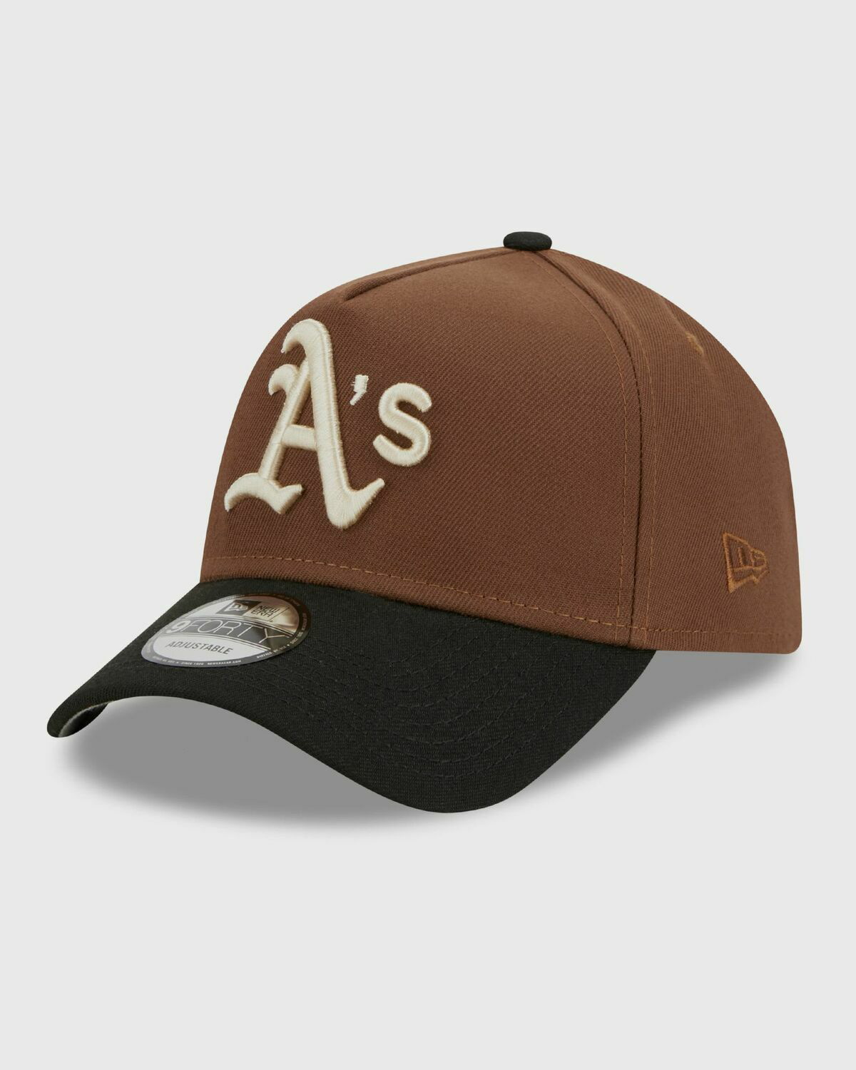 New Era Men's New Era Cream/Brown Oakland Athletics Corduroy Visor 59FIFTY Fitted  Hat