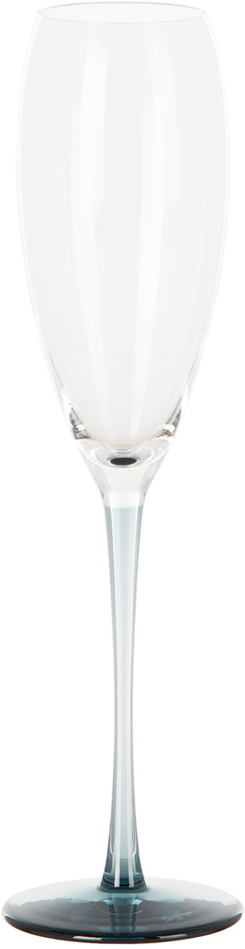 SGHR Sugahara Indigo RISICARE Champagne Glass, 6.1 oz / 180 ml