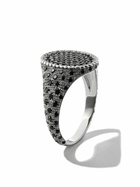 Yvonne Léon 18K Black Gold Diamond Signet Ring