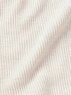 Brunello Cucinelli - Ribbed Cotton Sweater - Neutrals