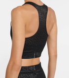 Adam Selman Sport Stretch-nylon crop top