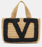 Valentino Garavani Viva Superstar Small raffia tote bag