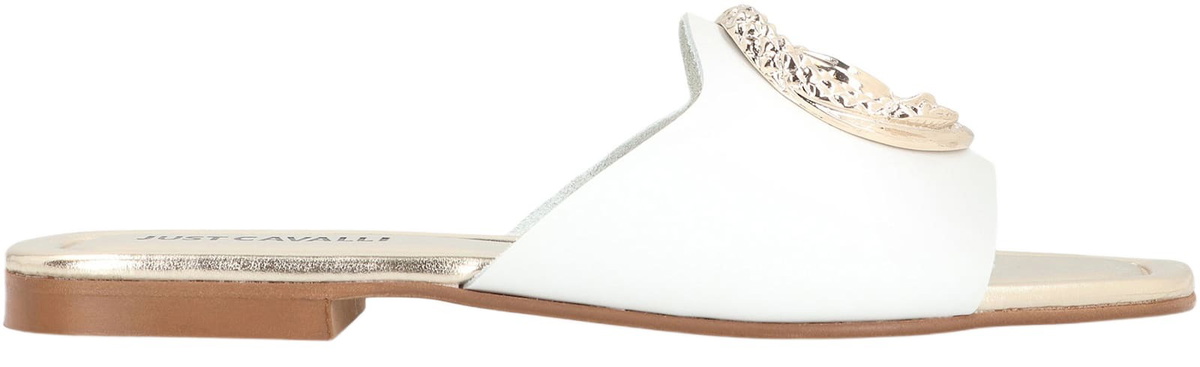 Just Cavalli Leather Slides