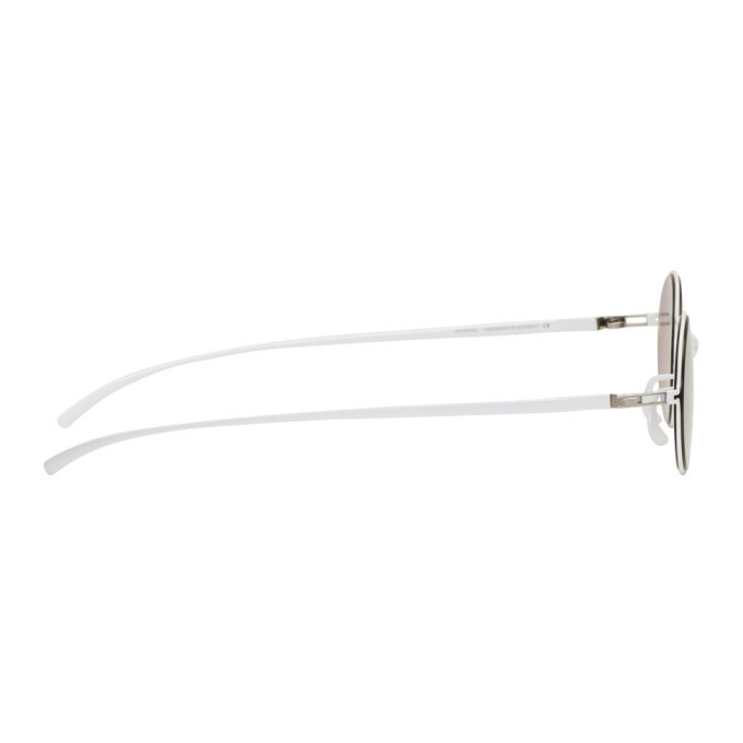 サングラス Mykita SS25 Unisex SUNGLASSES (MMESSE001 333 WHITE) Mykita MMESSE001 Sunglasses | FREE Shipping - Go-Optic.com