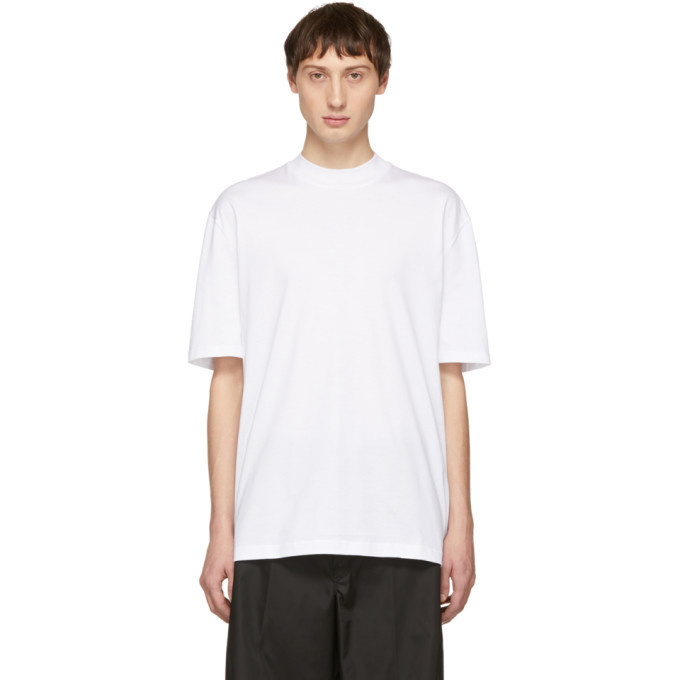 Photo: Lanvin White Mock Neck T-Shirt