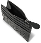 Bottega Veneta - Intrecciato Leather Zipped Cardholder - Men - Black