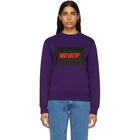 Vier Purple Box Logo Sweathshirt