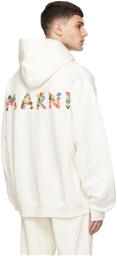 Marni Off-White Printed Hoodie