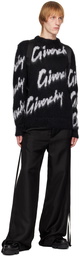 Givenchy Black Intarsia Sweater