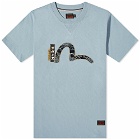 Evisu Men's Embroidered Seagull T-Shirt in Sky Blue