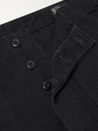 OrSlow - Straight-Leg Herringbone Cotton Trousers - Black
