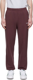 Sporty & Rich Burgundy Classic Logo Lounge Pants