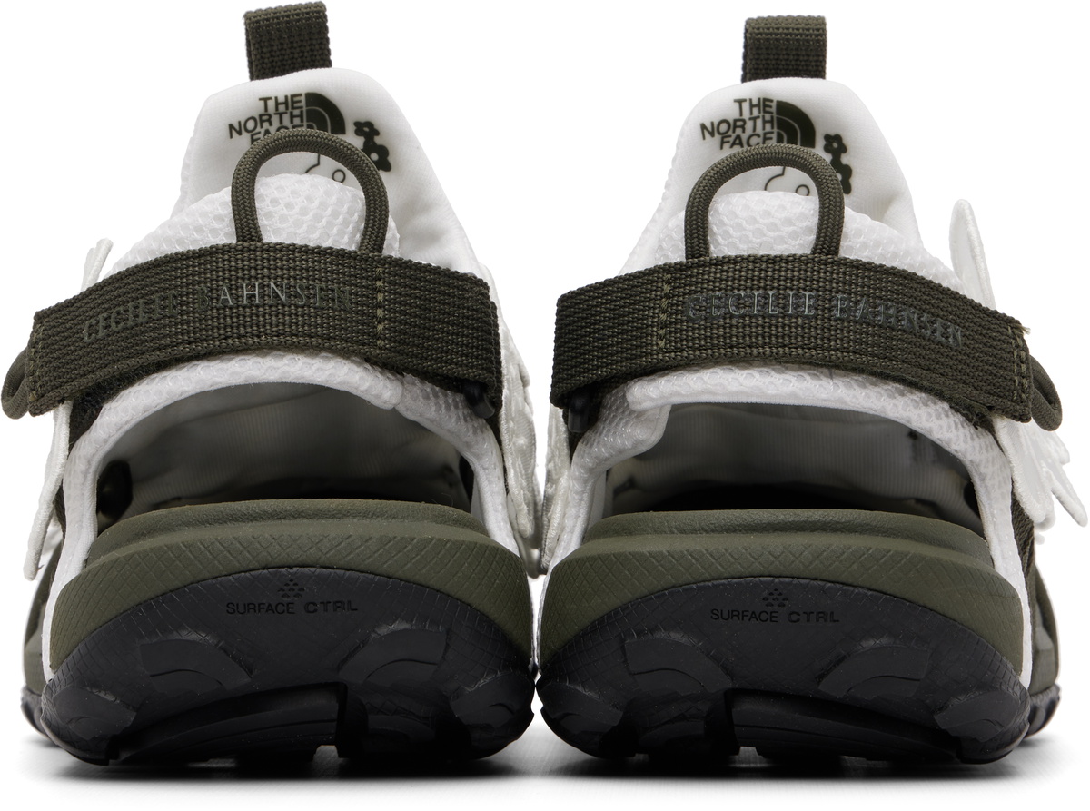 Cecilie Bahnsen White & Khaki The North Face Edition Bekah Sandals