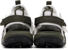 Cecilie Bahnsen White & Khaki The North Face Edition Bekah Sandals