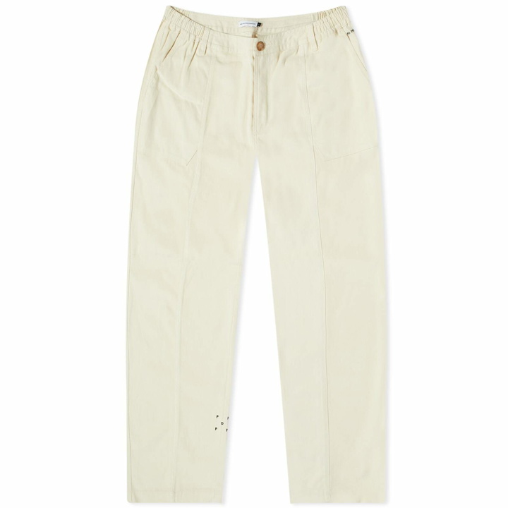 Photo: Pop Trading Company Men's Cotton Canvas Military Pant in Off White