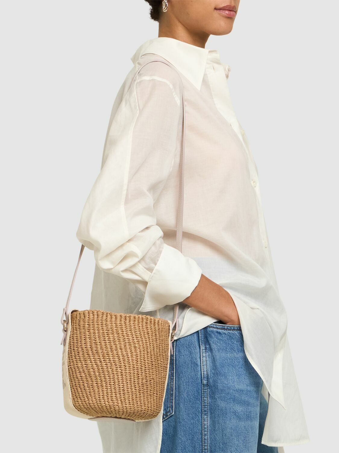CHLOÉ Small Woody Bucket Top Handle Bag
