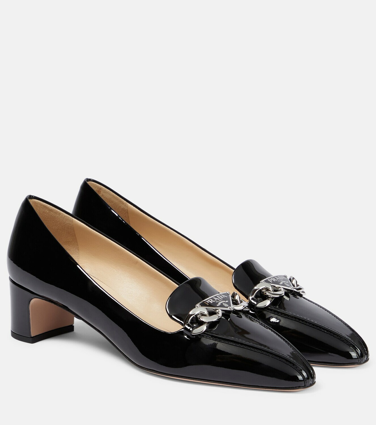 Prada Embellished patent leather pumps Prada