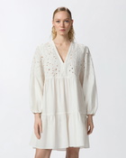 Pinko Mini Dress With Openwork And Crystals Snow White