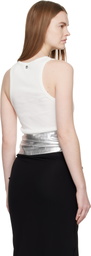 Rabanne White Piercing Tank Top