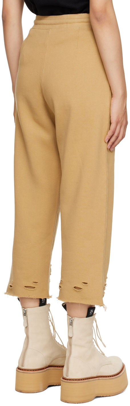 R13 Khaki Pleated Lounge Pants